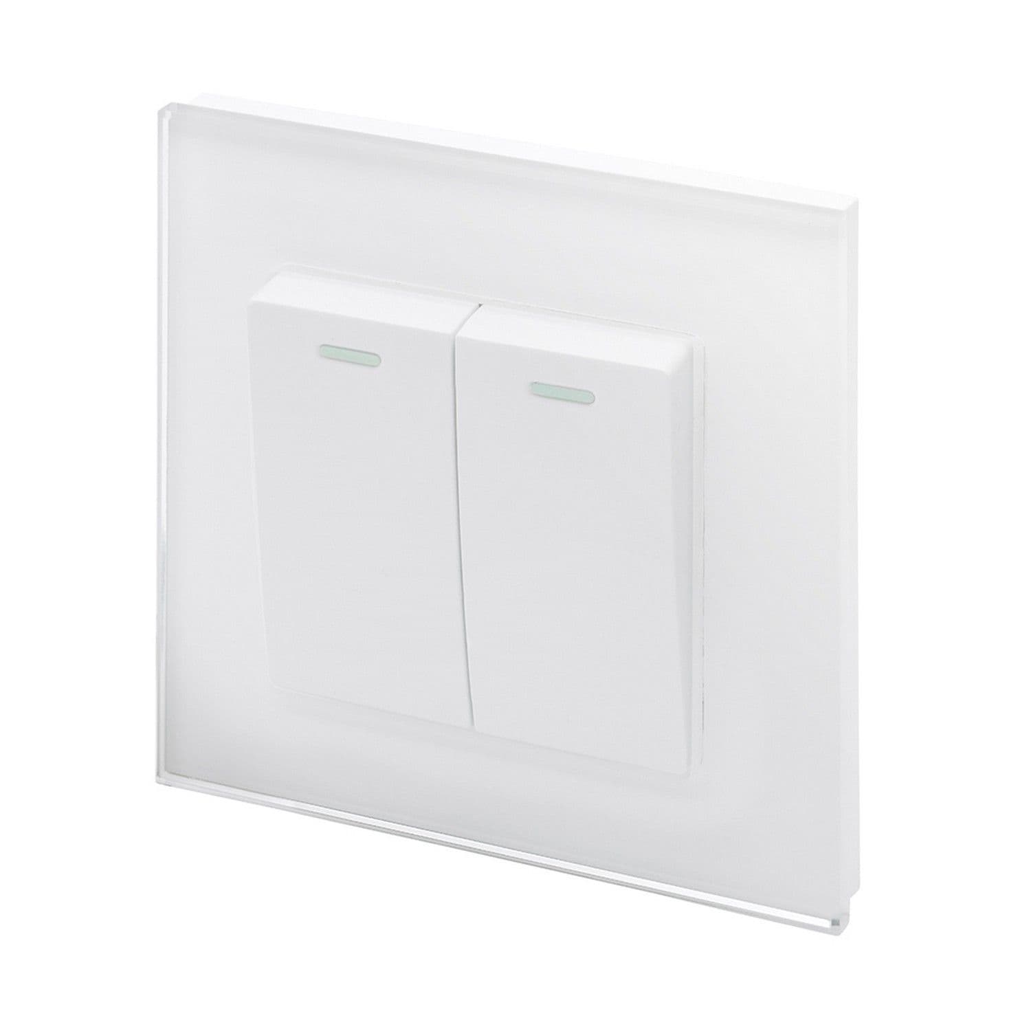 2-Gang 1-Way Light Switch 10A 2-Gang 1-Way Light Switch 10A - Image 1