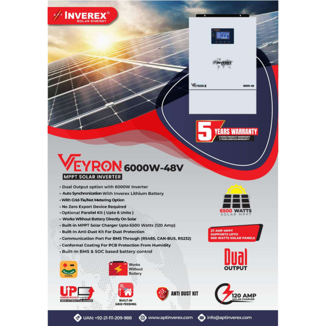 20230831-183020_0000.png Inverex Veyron II 6KW Hybrid Solar Inverter - Image 1