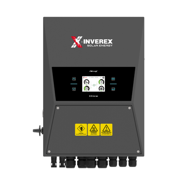 Inverex Nitrox 6.6kW Hybrid Solar Inverter – 48V | Single Phase | 13,200W PV Input | IP65 Rated
