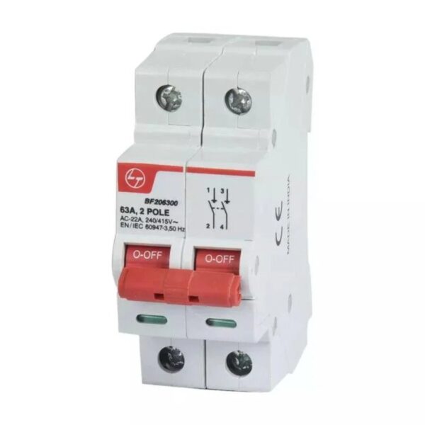 63A DP Isolator Switch 240V