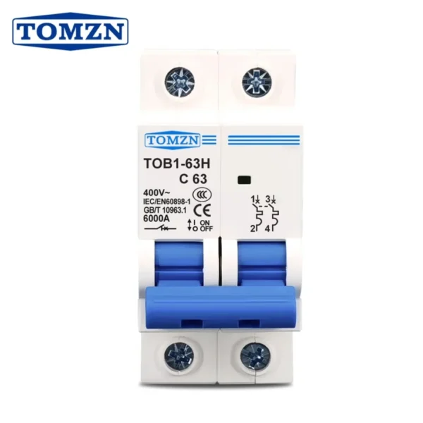 2P AC MCB C-Type 230/400V 16A
