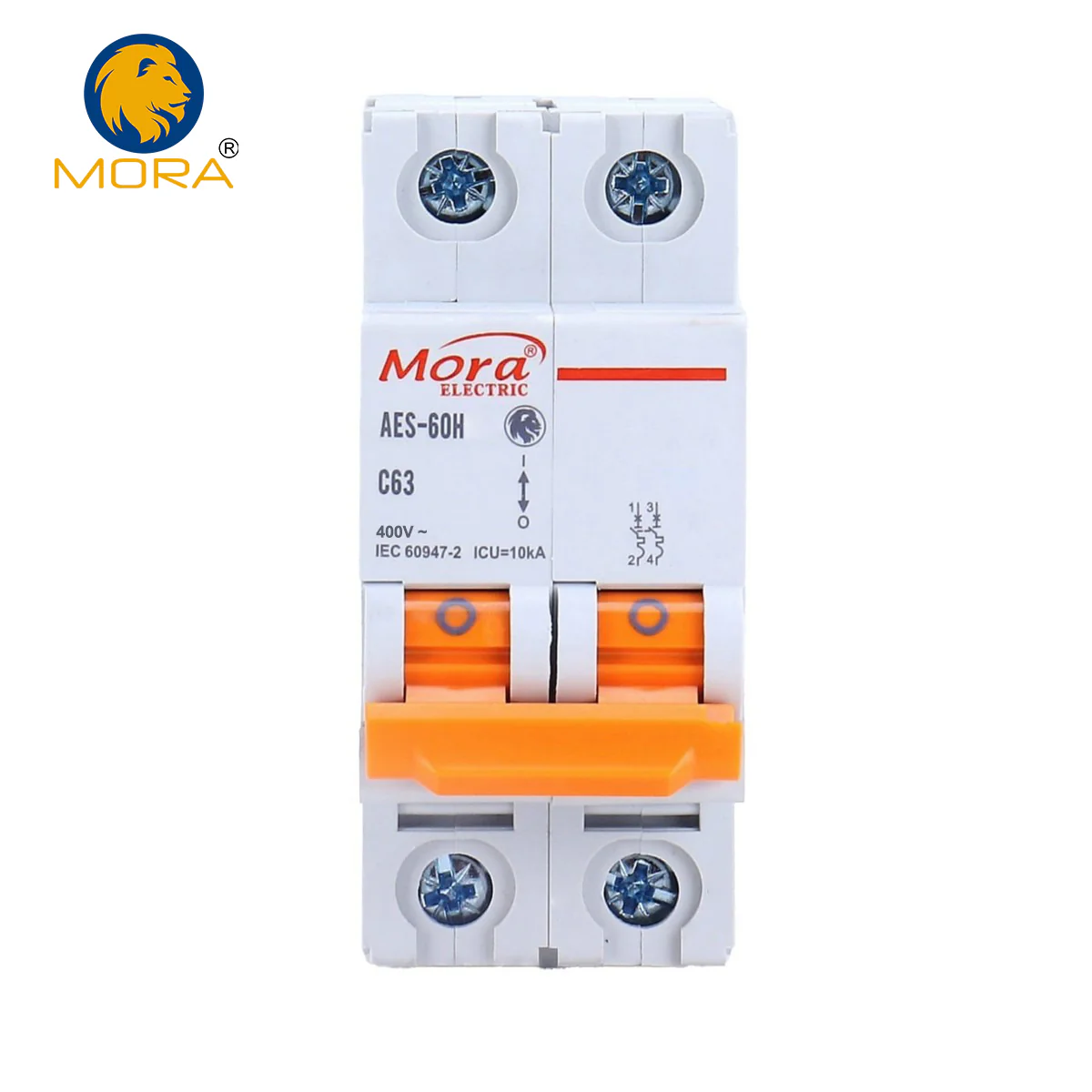 moraacmcbbreakerfront 2P AC MCB C-Type 230/400V 32A - Image 1