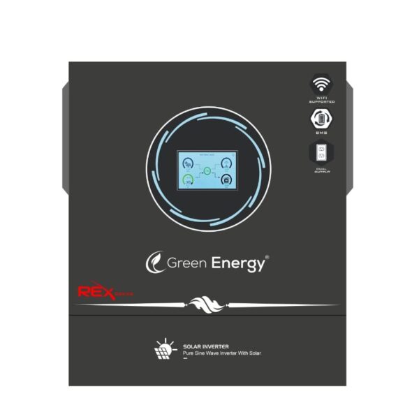 Green Energy REX 11.0KW Hybrid Solar Inverter – PV15000 | Built-in WiFi, Lithium Battery Port, Dual Output