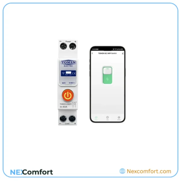63A DC Smart Breaker (8-90V) | Timer & Relay Switch