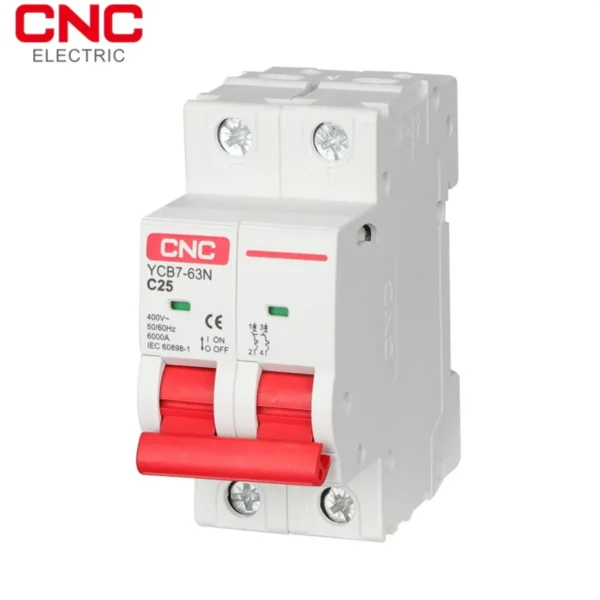 CNC YCB7-63N 2P AC MCB Circut Breaker