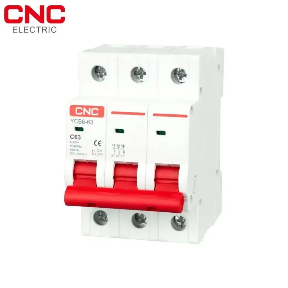 CNC YCB7-63N 3P AC MCB Circuit Breaker CNC YCB7-63N 3P AC MCB Circuit Breaker - Image 1