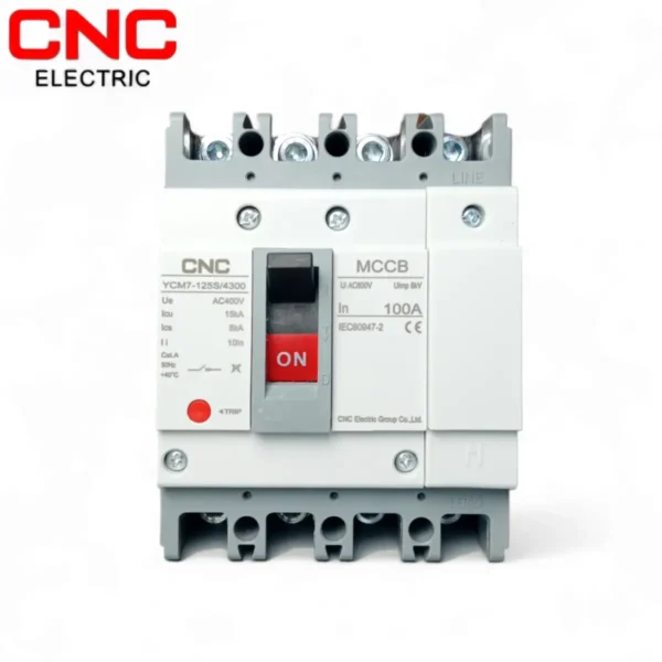 CNC YCM7-125 100A MCCB Three Phase AC Breaker