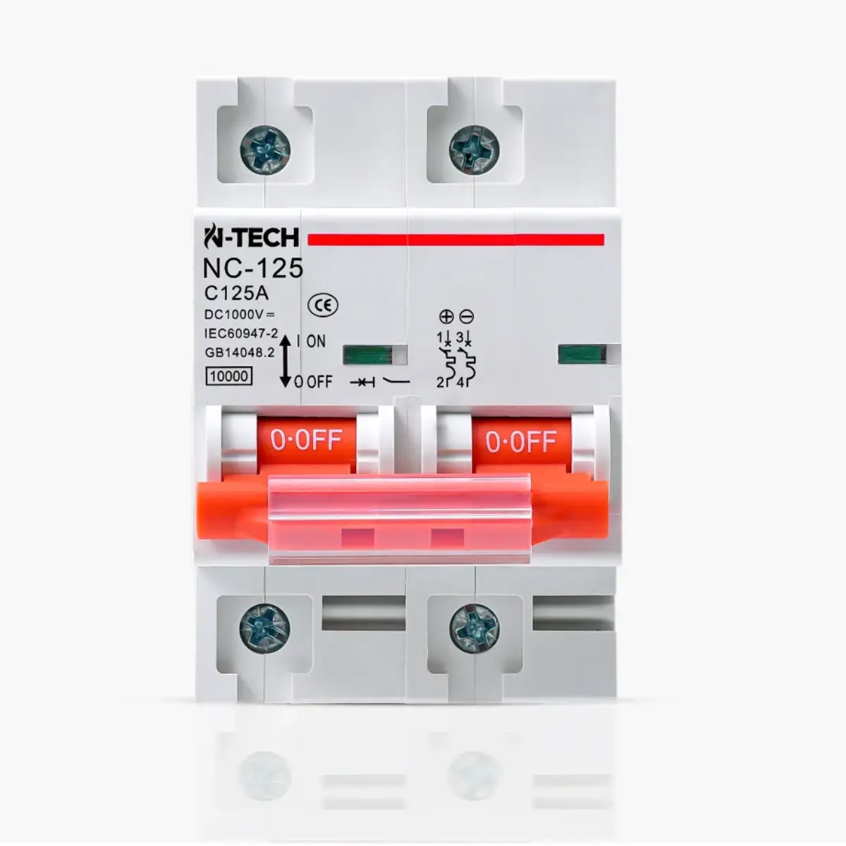 N-Tech NC-125 2 Pole 125A DC MCB Overload & Short-Circuit Protection N-Tech NC-125 2 Pole 125A DC MCB Overload & Short-Circuit Protection - Image 1