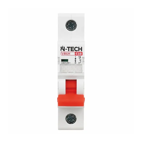 N-Tech VB6H 1 Pole AC MCB Overload & Short-Circuit Protection