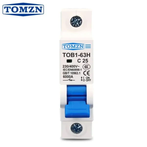 Tomzn 1P AC MCB Circuit breaker C type 230/400V